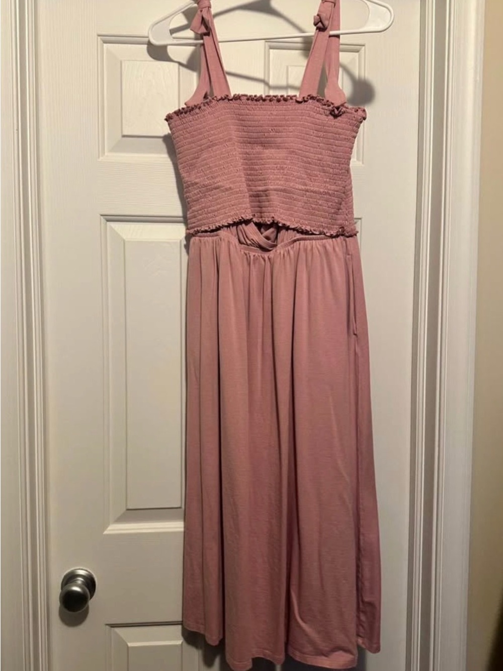Kindred bravely musing Pink Smocked Dress with pockets